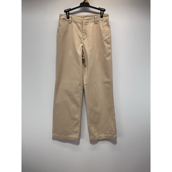 Lauren Ralph Lauren Chino Pants Brown Cotton Blend High Rise Women’s Size 4P - Picture 1 of 9